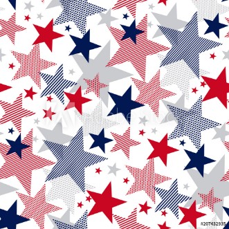 Bild på United States national symbol stars seamless pattern